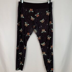 Disney Baby Yoda Grogu Galaxy Star Wars Leggings